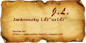 Jankovszky László névjegykártya